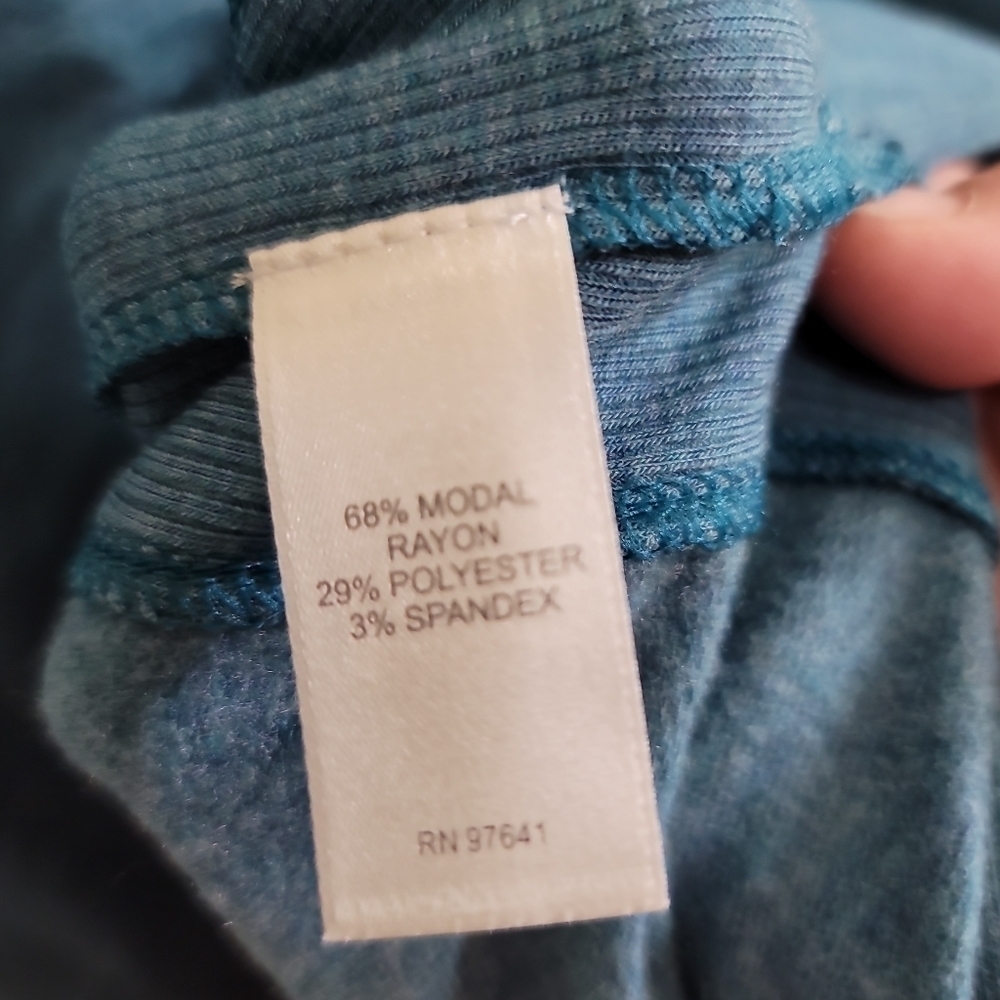 PureJill J. Jill Stretch Knit Pullover Long Sleeve Shirt Large Heathered Blue - Picture 4 of 5